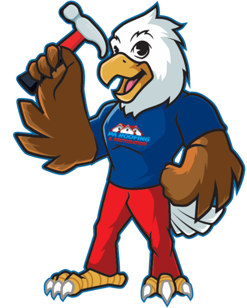 PA Roofing Mascot Left Facing
